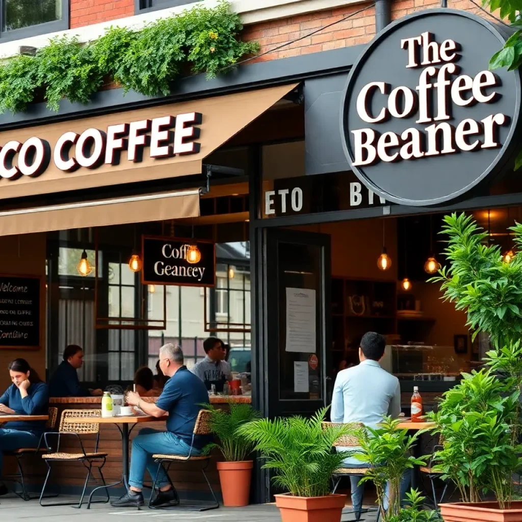 Exterior view of The Coffee Beanery café in Genesee County