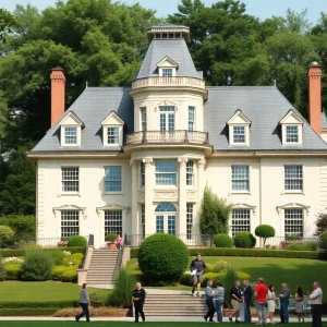 Historic Davenport-Curtiss Mansion in Saline, Michigan