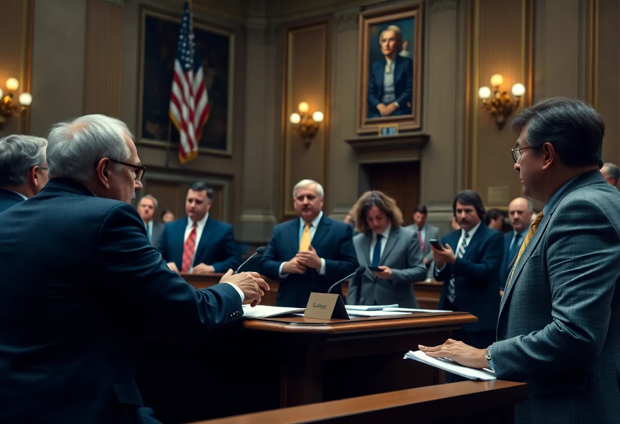 Lawmakers discussing government accountability