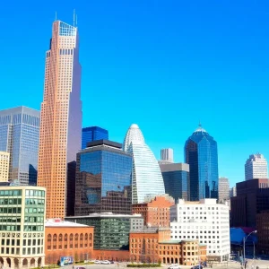 Cityscape of Detroit, Michigan showcasing economic development