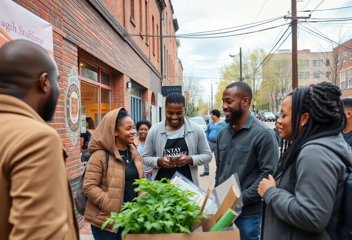 Community engagement in Detroit through the NeighborHUB program.