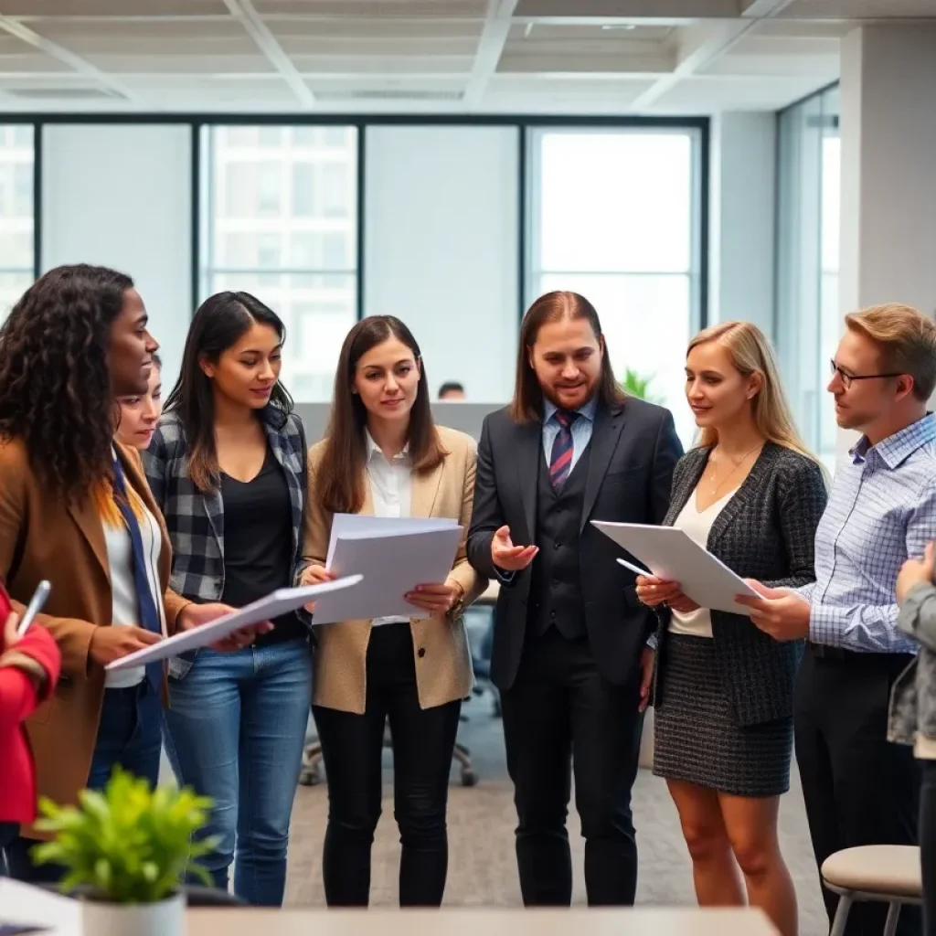 Diverse group of Detroit PBS board members in a meeting