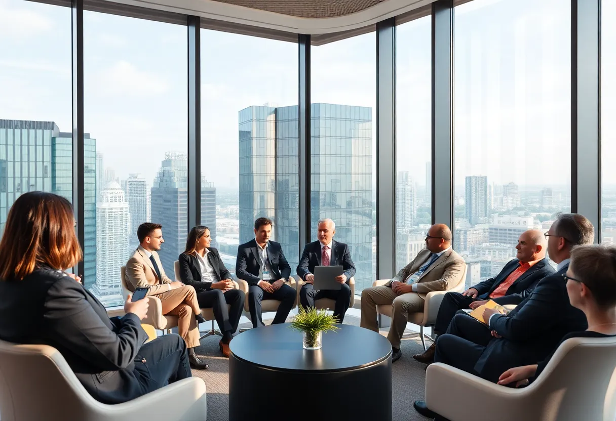 Conference attendees at The Department at Hudson's in Detroit
