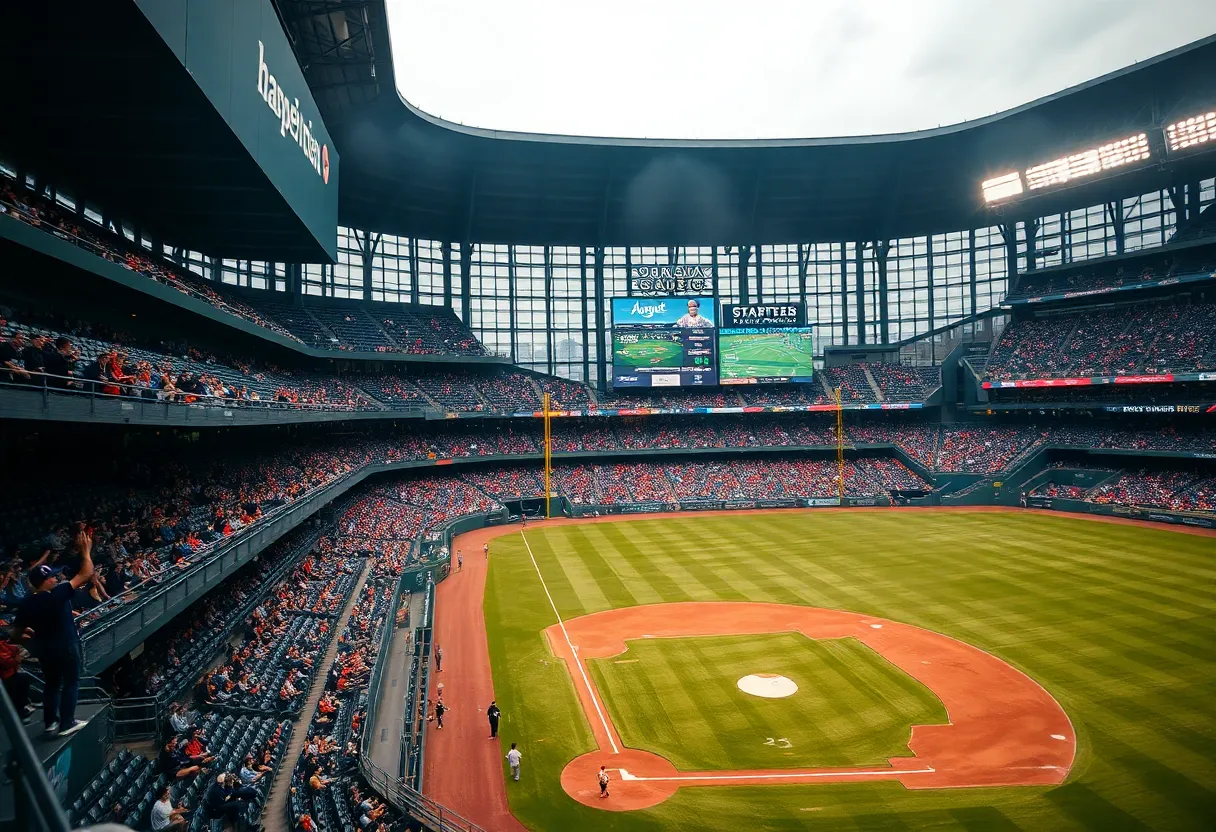 Detroit Tigers game at the stadium