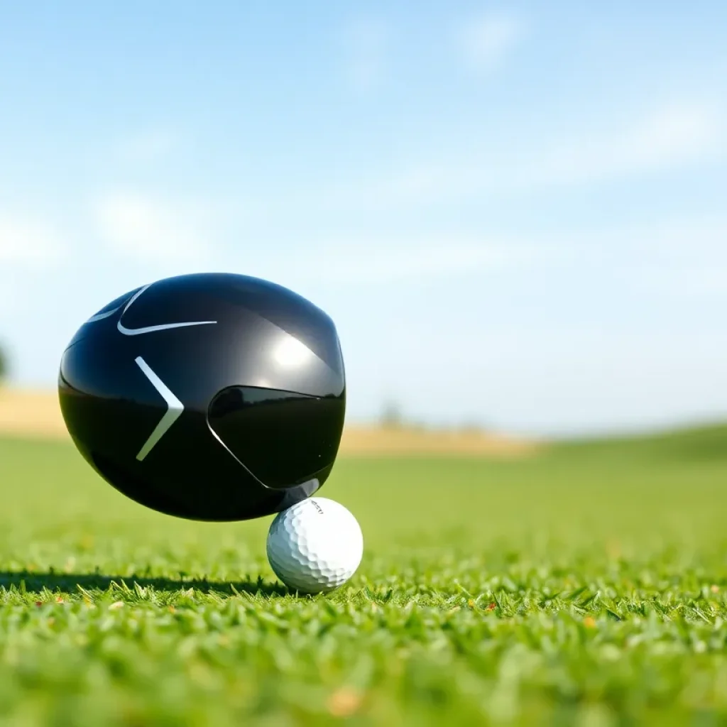 Wilson Dynapwr Max+ Driver displayed on a golf course