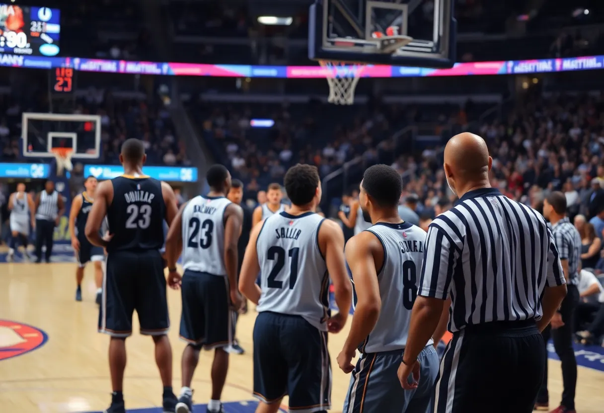 Basketball game highlighting sports integrity issues