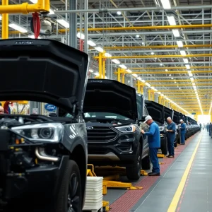 Ford plant showcasing American manufacturing in Detroit