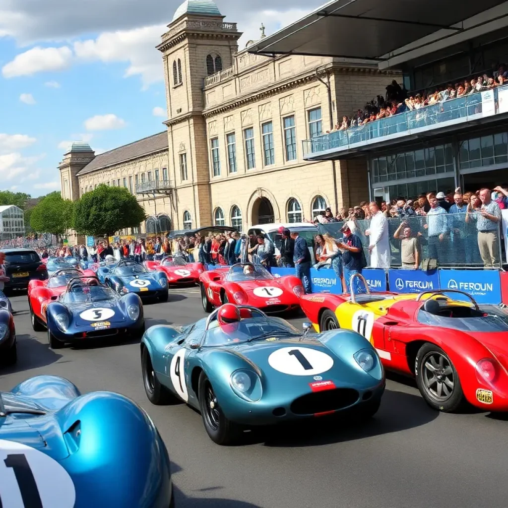 Ford Racing vehicles at the season launch event in Detroit