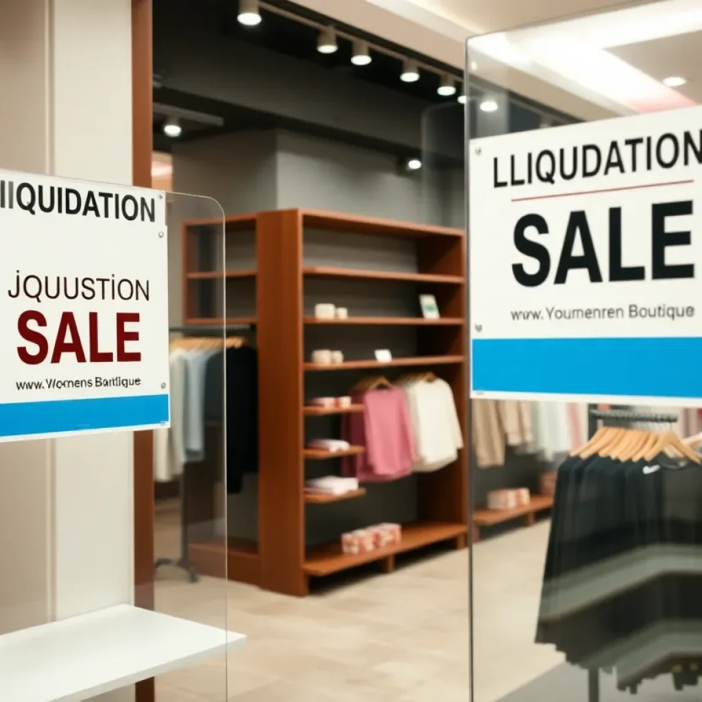 Liquidation sale at Francesca's store