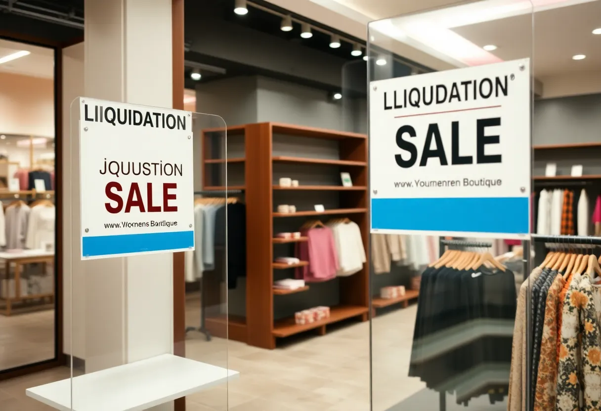 Liquidation sale at Francesca's store