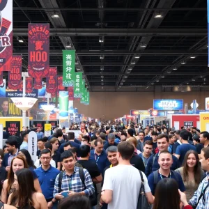 Fans interacting with celebrities at the Michigan Celebrity Fan Event in Grand Rapids