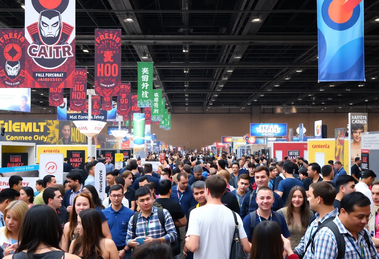 Fans interacting with celebrities at the Michigan Celebrity Fan Event in Grand Rapids