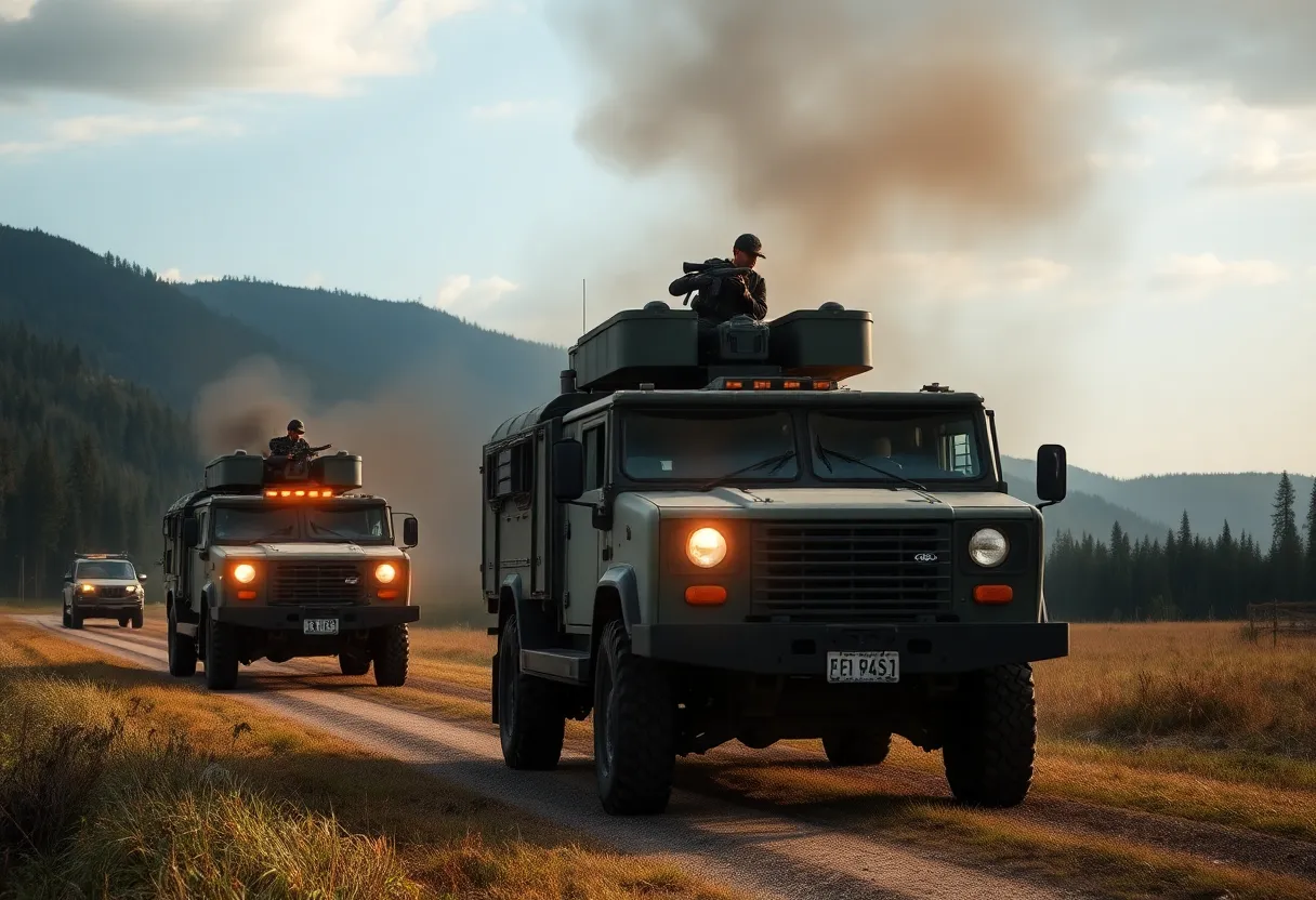 U.S. military forces conducting operations against drug cartels in Mexico.