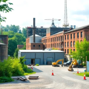 Industrial site renovation at Port Huron Paper Company
