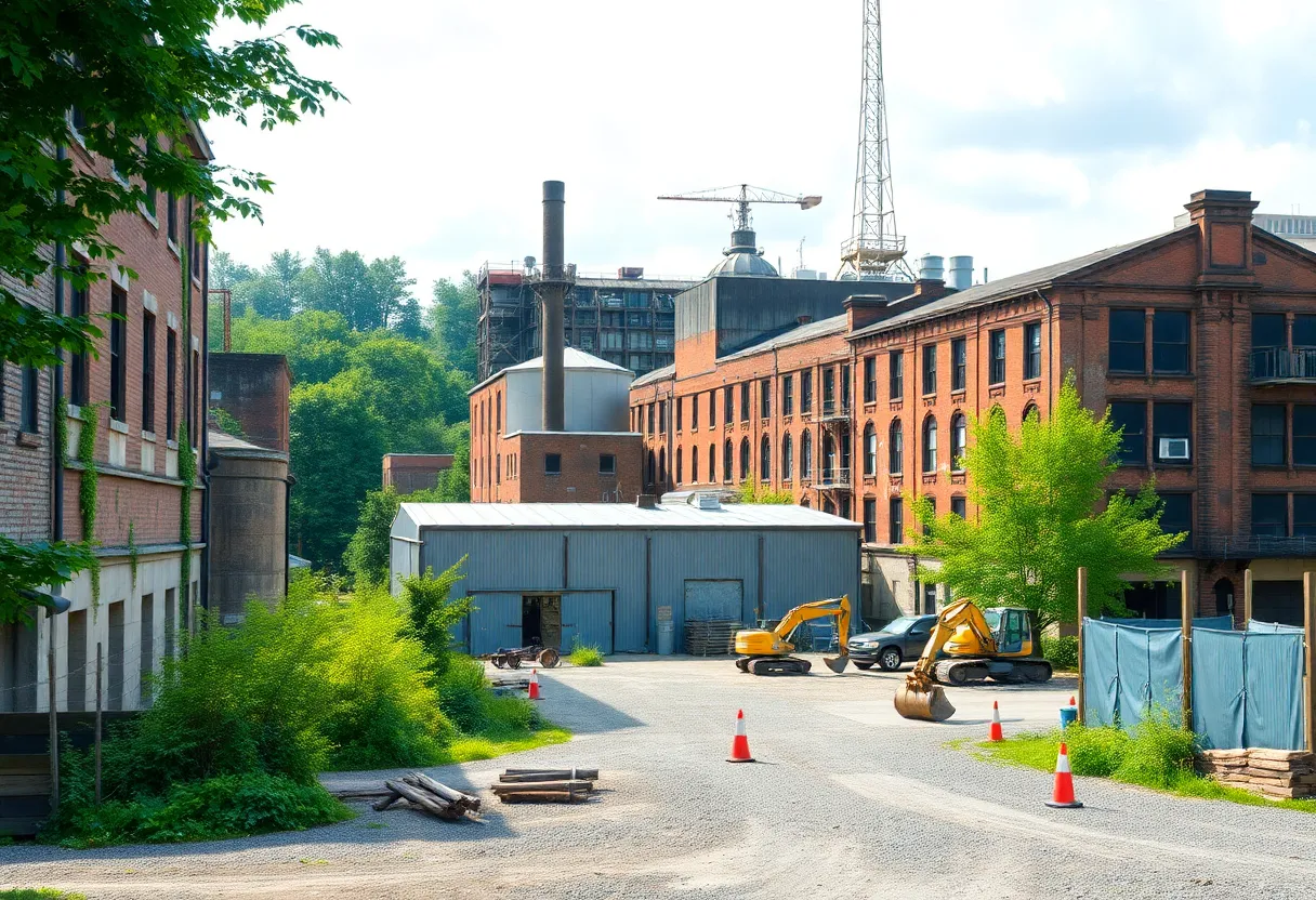 Industrial site renovation at Port Huron Paper Company