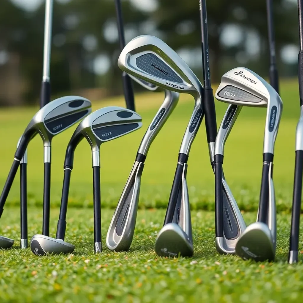 New PXG GEN8 0311 iron lineup on a golf tee