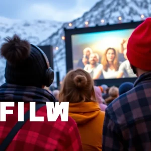 Scene from the 2026 Sundance Film Festival with attendees and film screenings