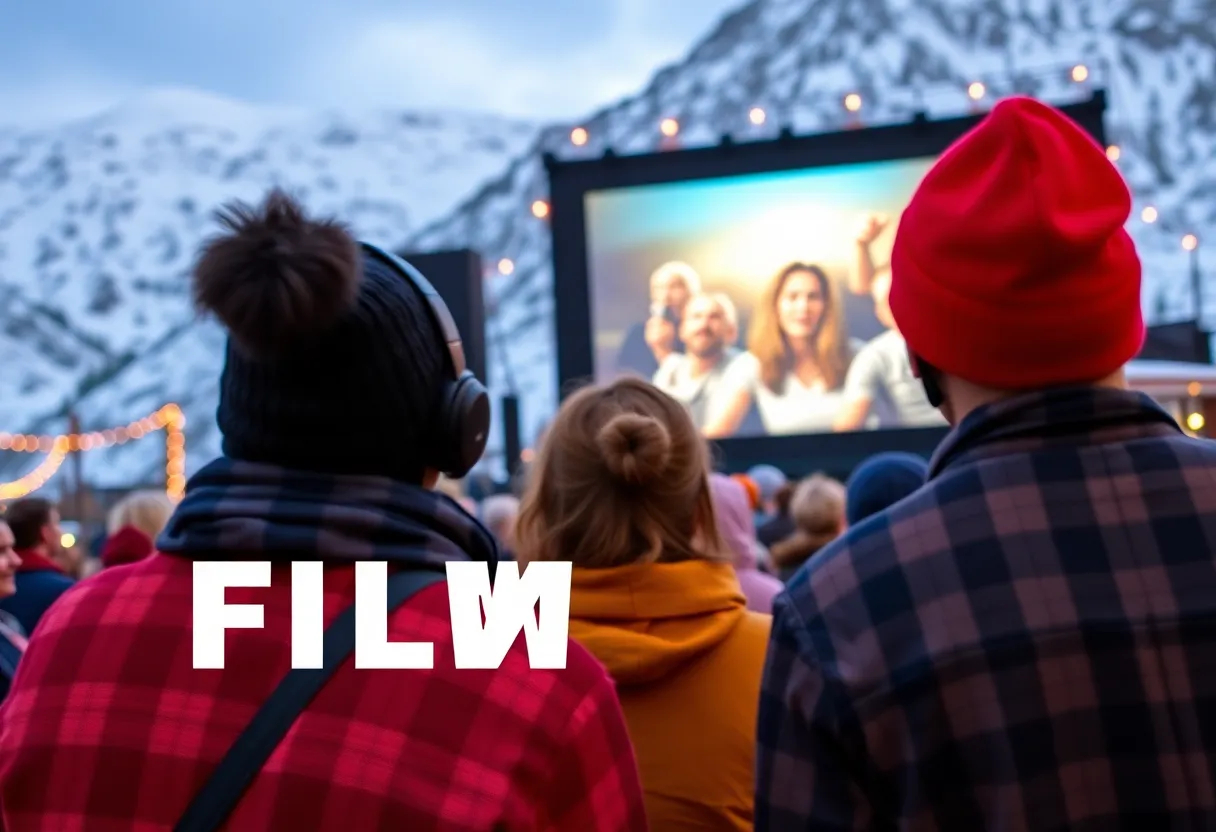 Scene from the 2026 Sundance Film Festival with attendees and film screenings