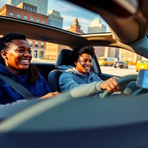 Teen drivers learning to drive in Detroit