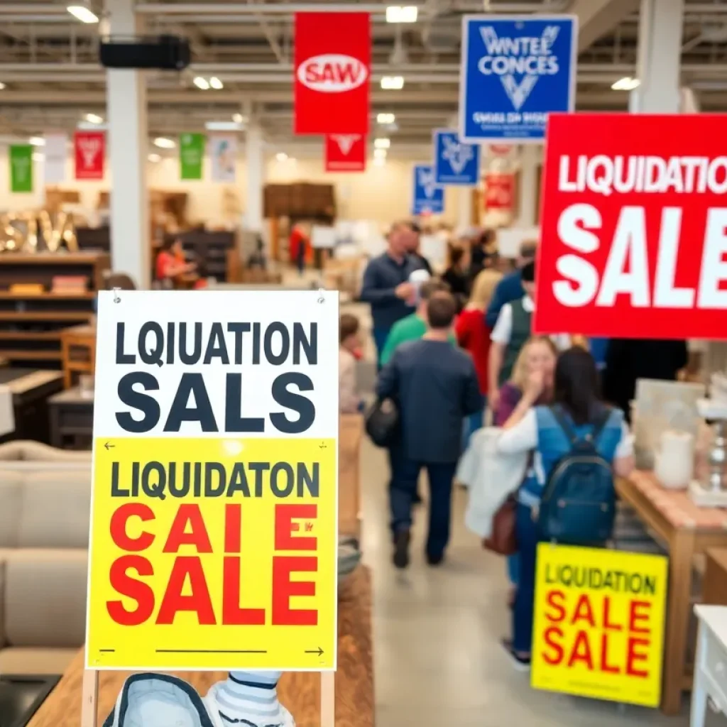 Liquidation sale at Value City Furniture