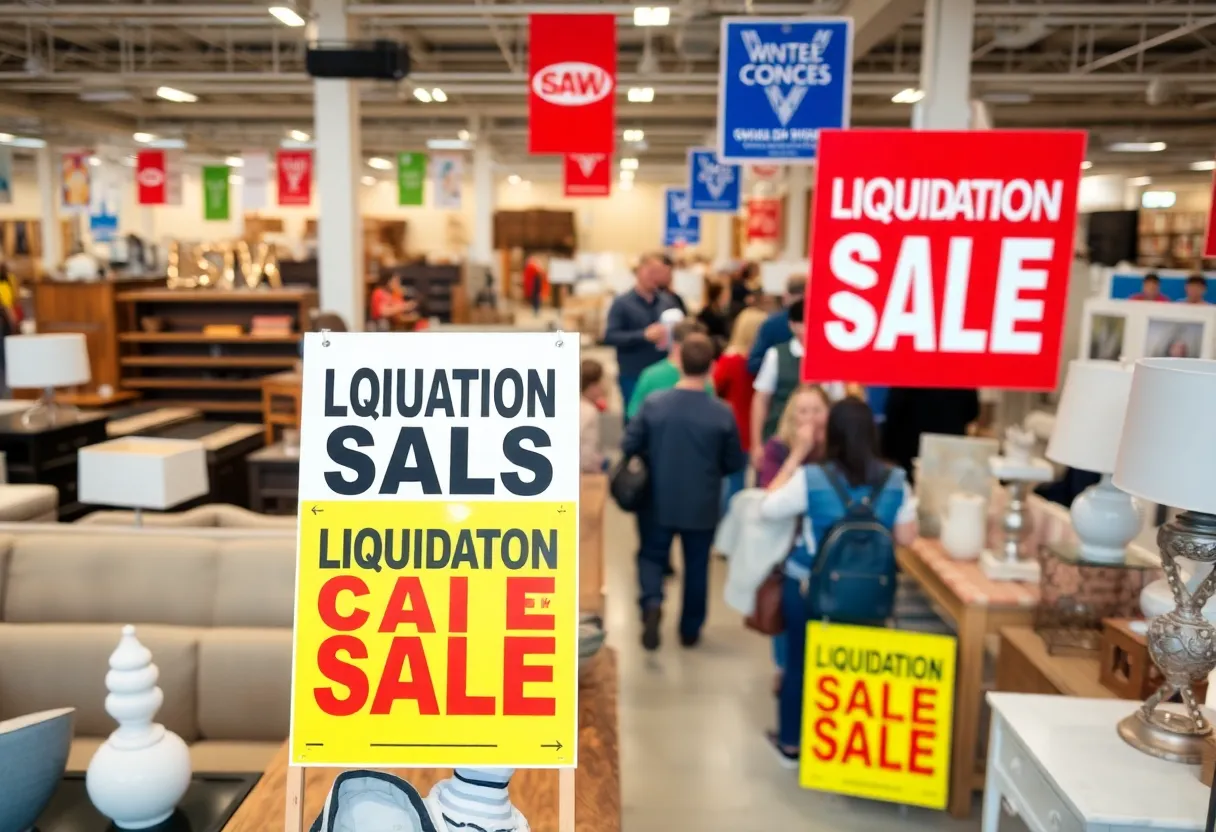 Liquidation sale at Value City Furniture