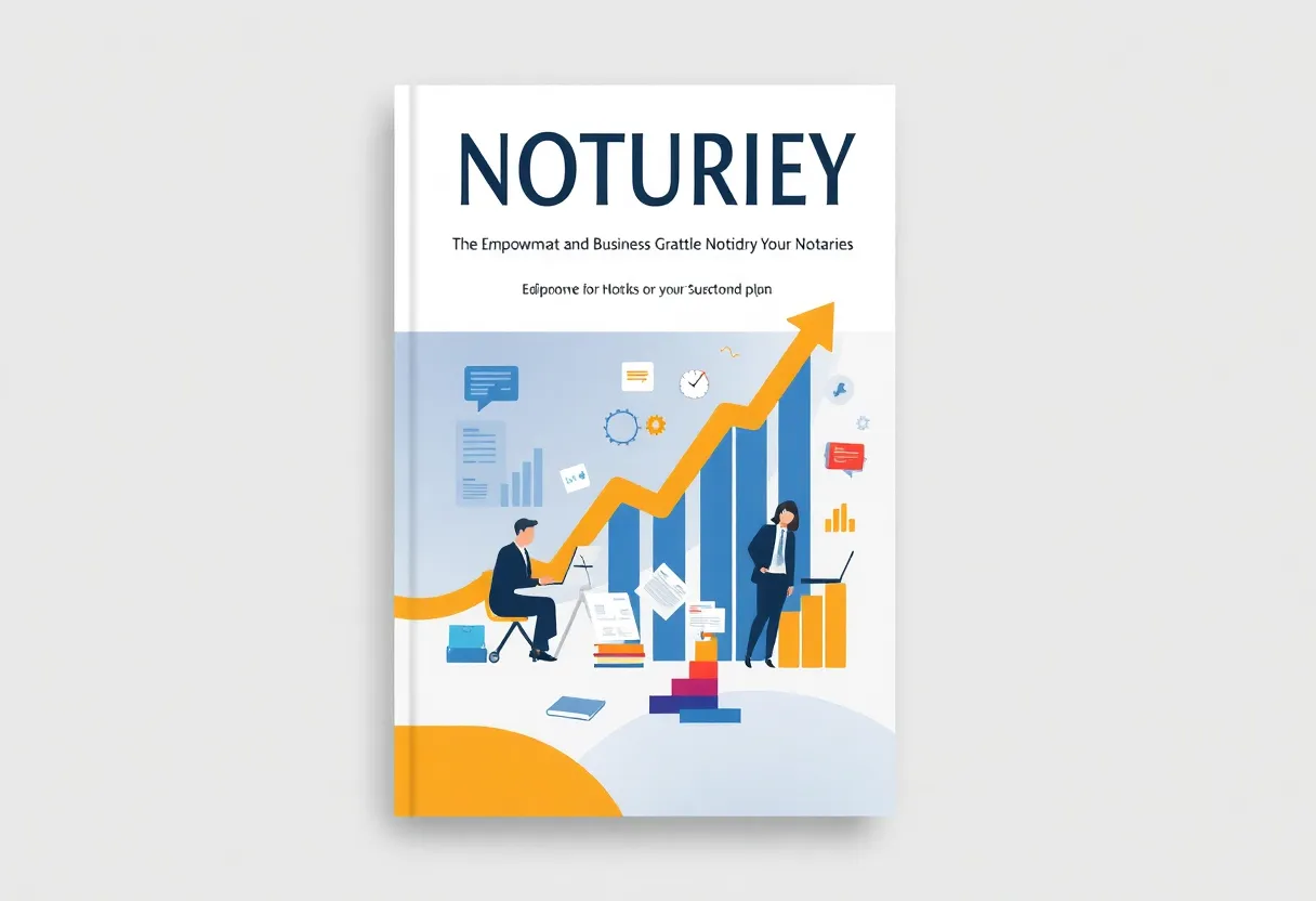 Book cover of The Winning Notary Formula featuring themes of empowerment and profitability