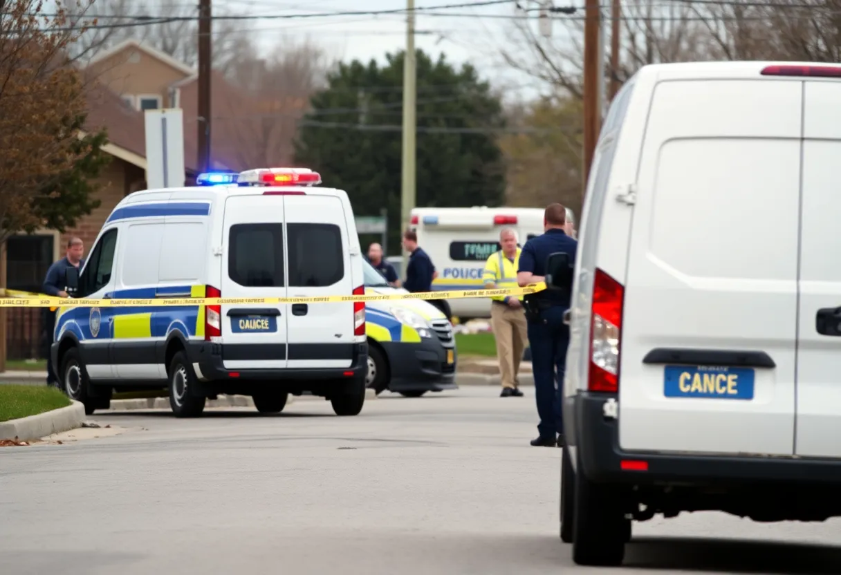Scene of deputy-involved shooting with police presence