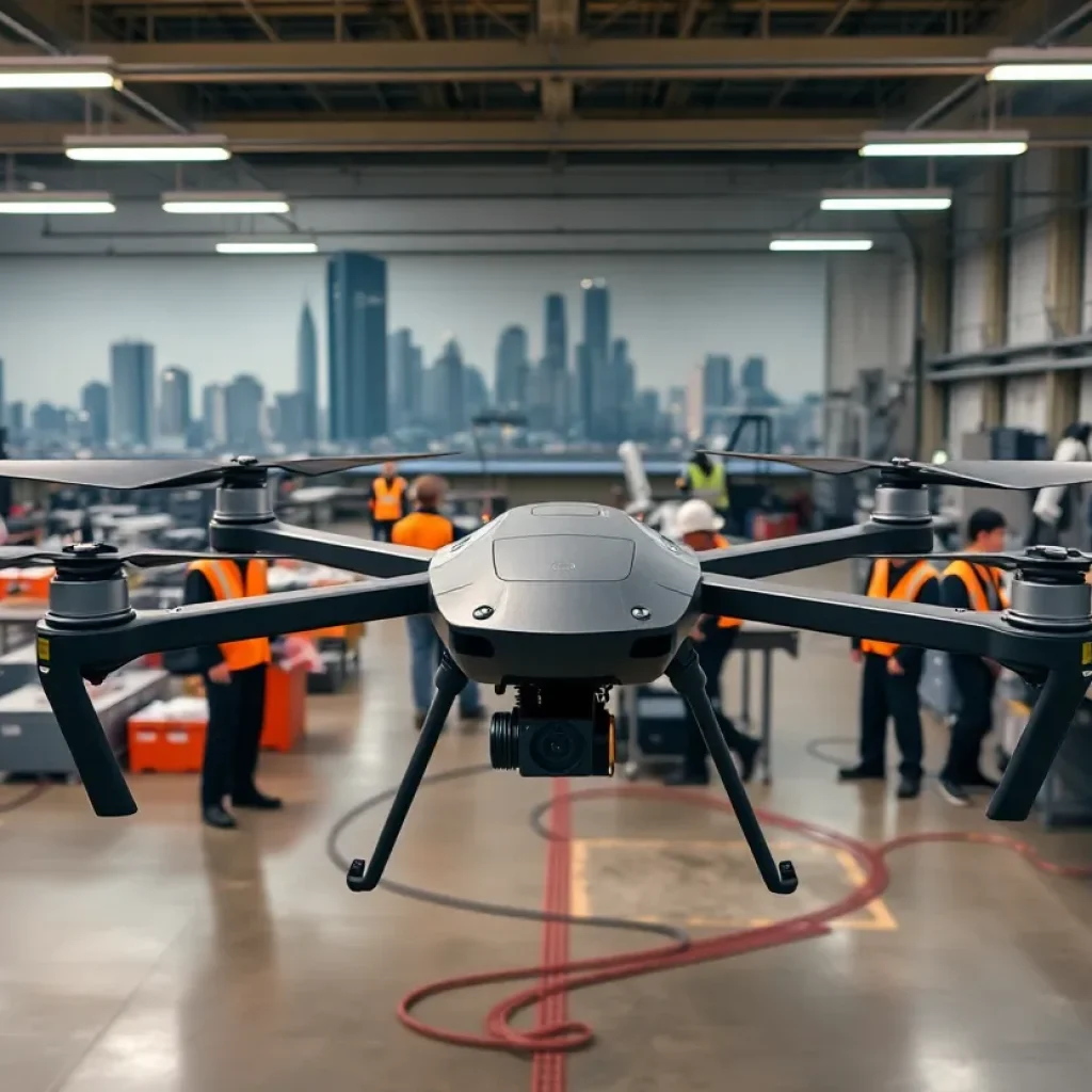 Drone manufacturing facility in Detroit by Birdstop