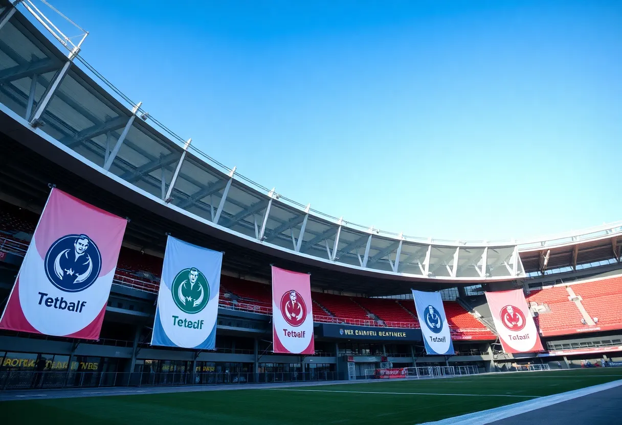 Exterior view of Comerica Park illustrating potential rebranding