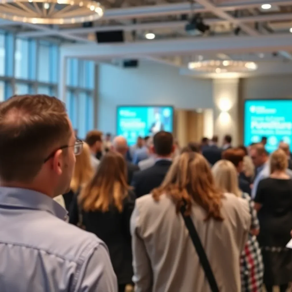 Real estate professionals networking at the Midwest Regional Power Summit