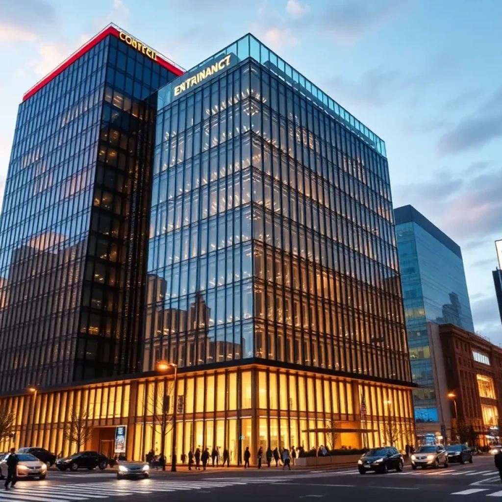 Modern corporate office representing Disney's leadership transition