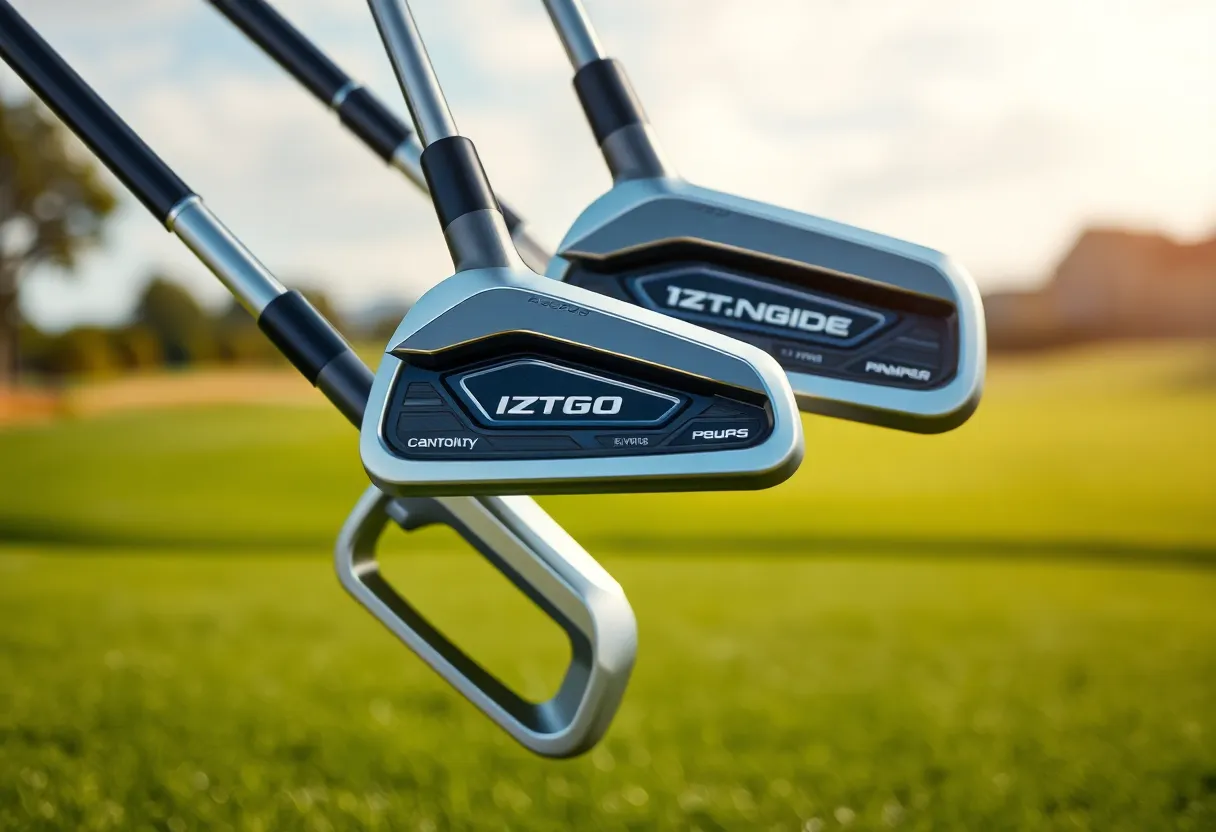 Ping i540 Irons displayed on a golf course