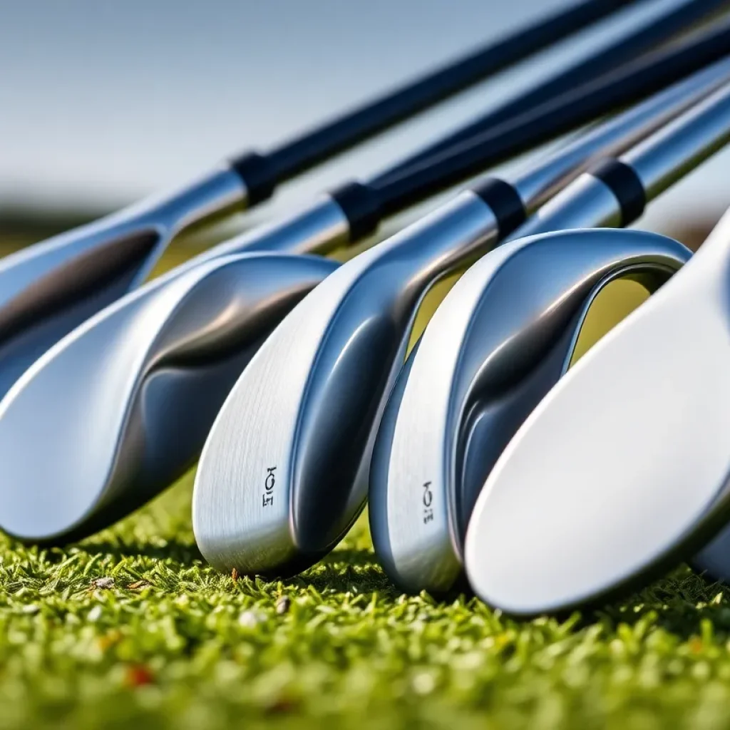 PXG Stick 'Em Forged golf wedges on a golf course
