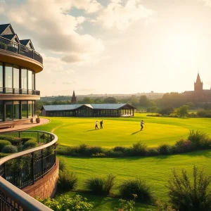 Luxury golf breaks view of The Rutland Hotel and golf course in Edinburgh