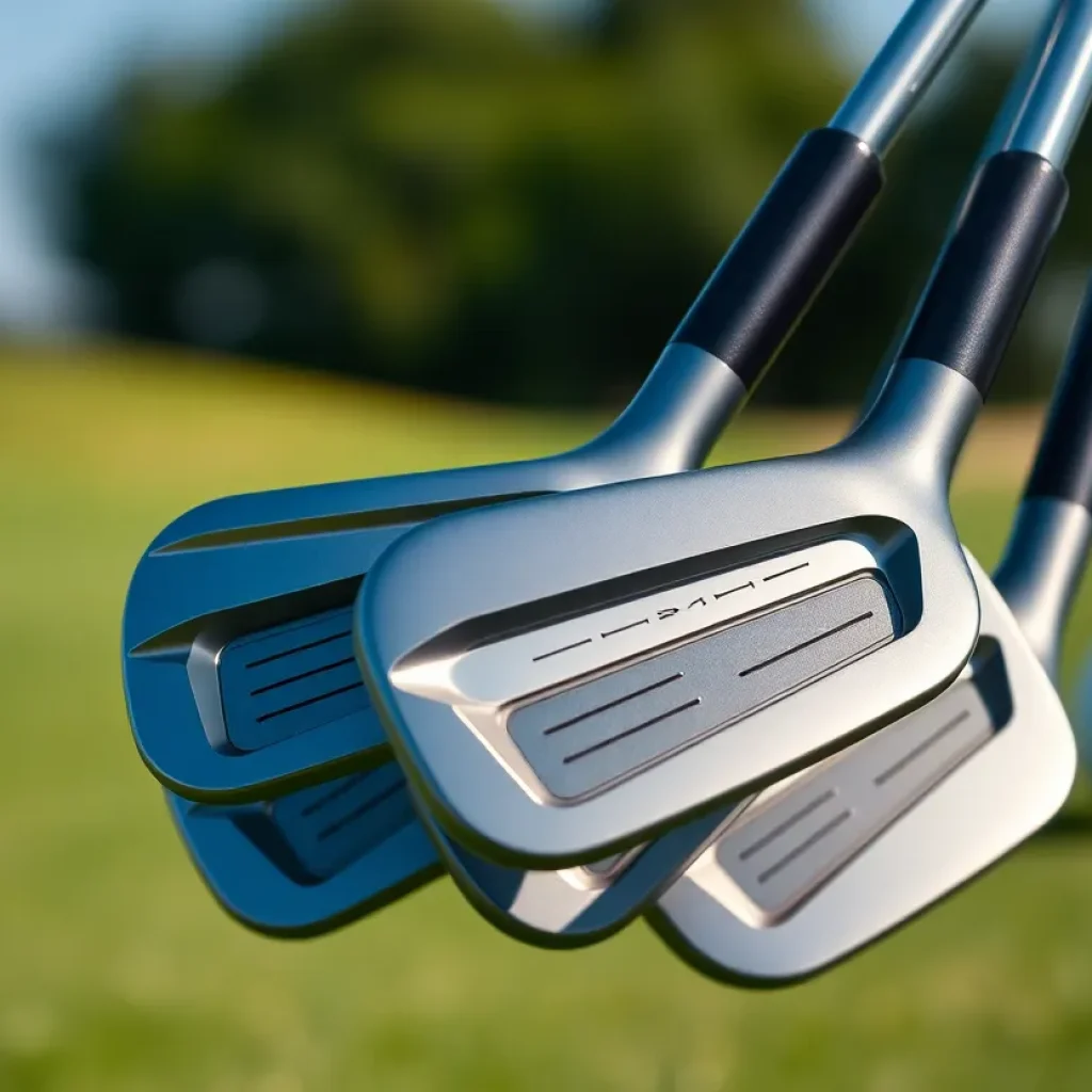 Set of Vice Golf VGI03 Irons on grass