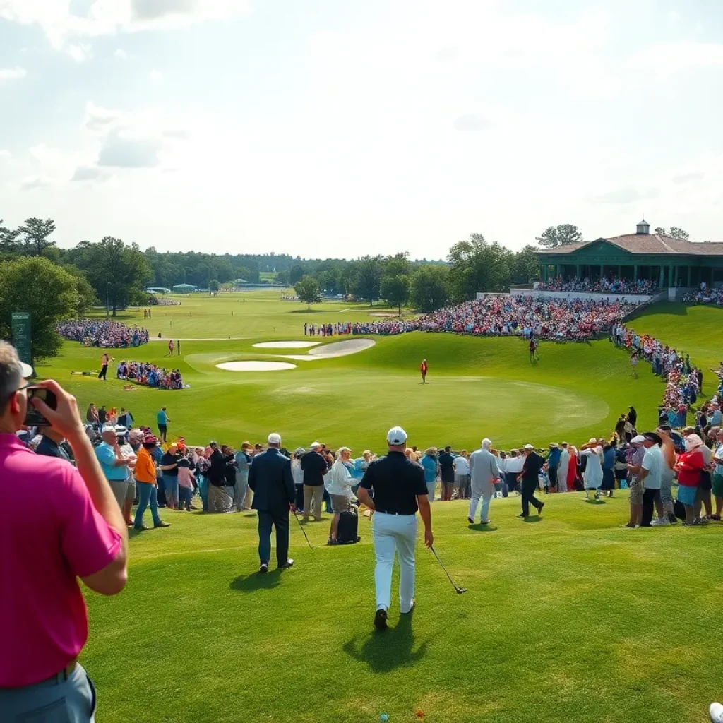 The picturesque Augusta National Golf Club during the Masters Tournament