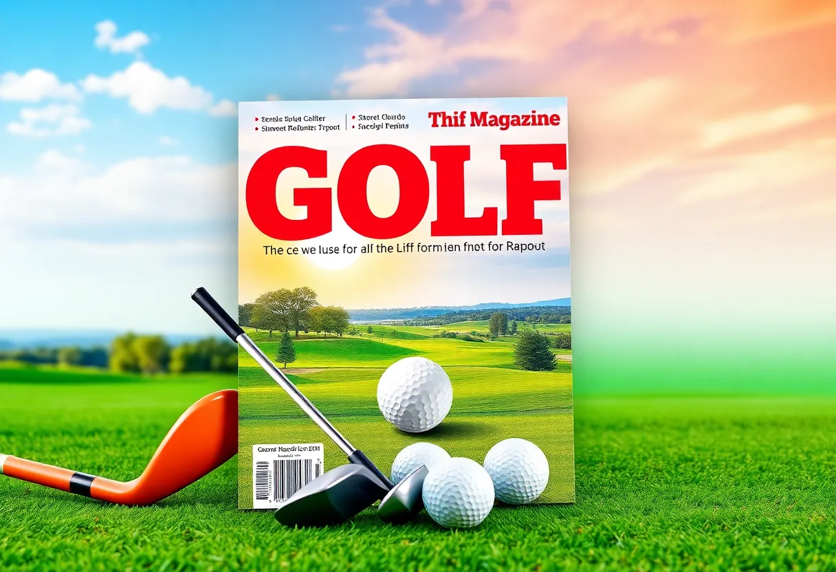 Cover of Golf Monthly April 2026 Issue showcasing golf clubs and a beautiful course