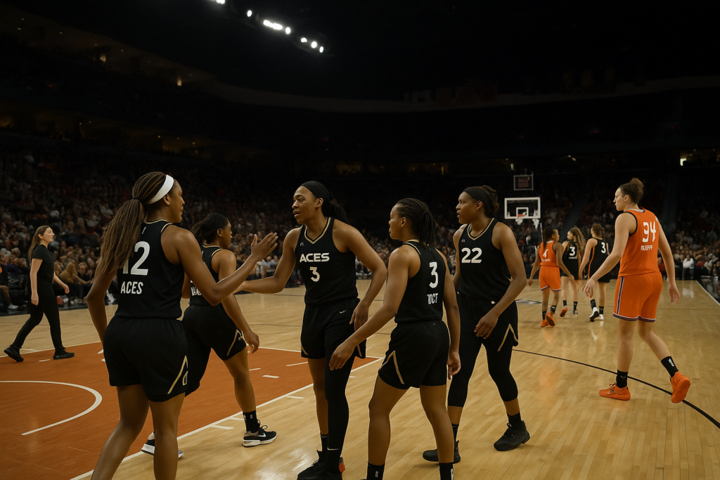Aces Clinch Commissioner’s Cup Final Berth With Victory Over Mercury