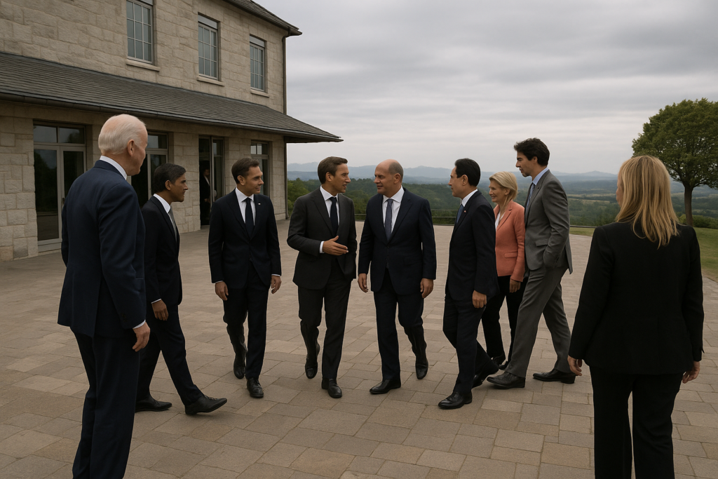 G7 Leaders Conclude Summit, Emphasizing Ukraine Aid and Iran Diplomacy
