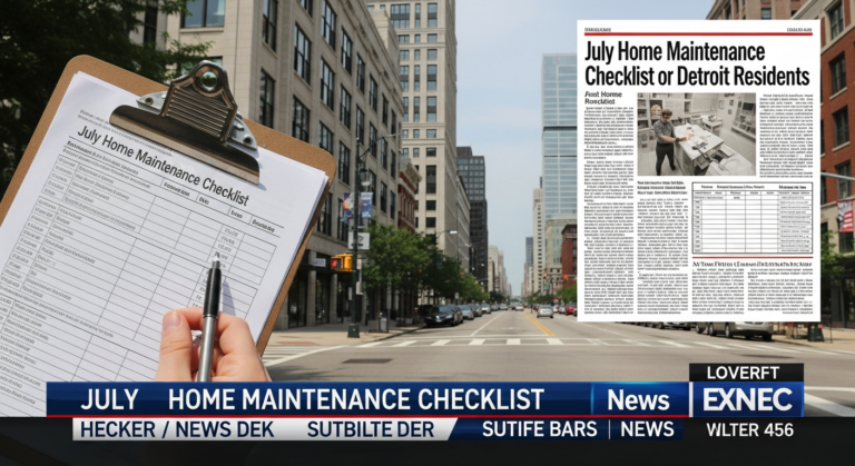 July Home Maintenance Checklist for Detroit Residents