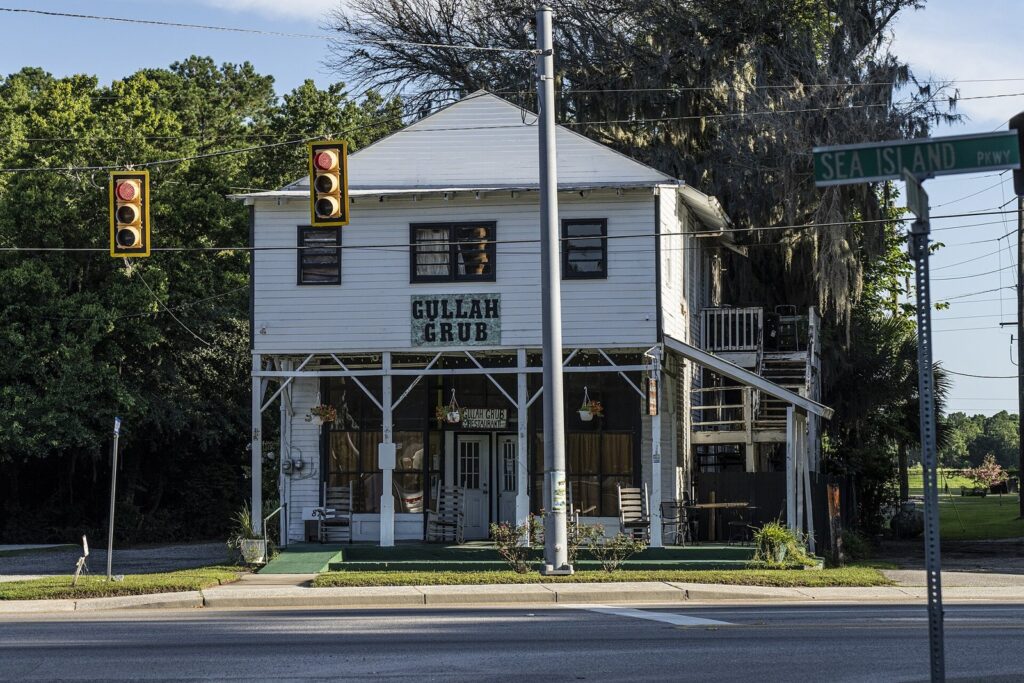 Small business storefront on a city street