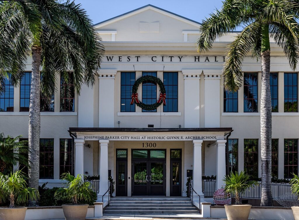 Civic building entrance