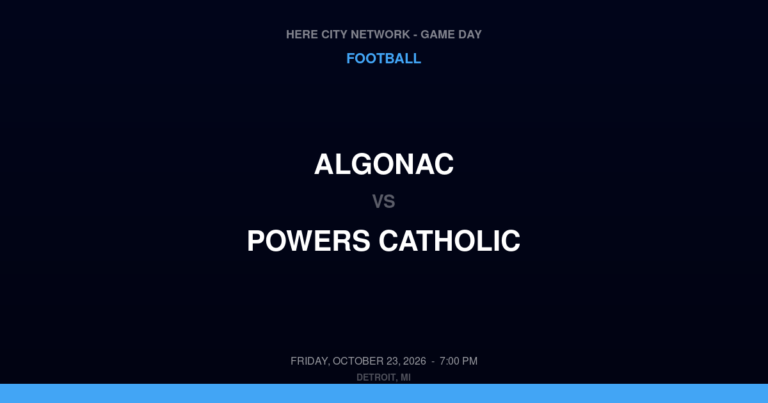 Algonac 8, Powers Catholic 43