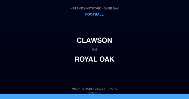 Clawson 7, Royal Oak 27