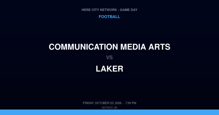 Communication Media Arts 84, Laker 0