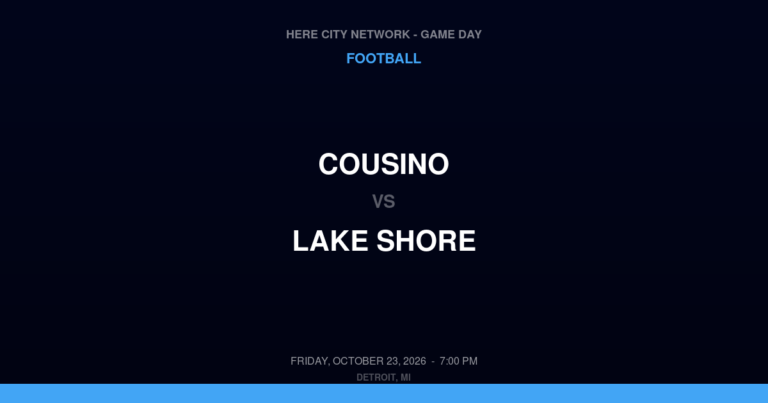 Cousino 31, Lake Shore 0