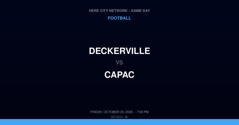 Deckerville 42, Capac 24