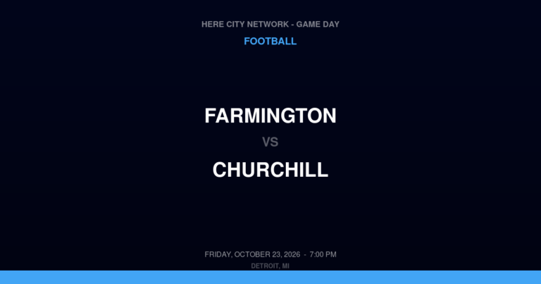 Farmington 21, Churchill 41