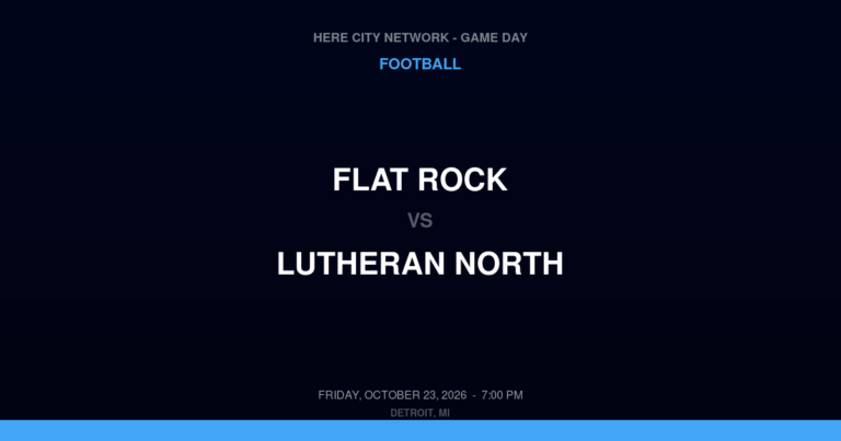Flat Rock 14, Lutheran North 28