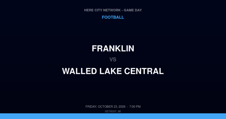 Franklin 41, Walled Lake Central 7